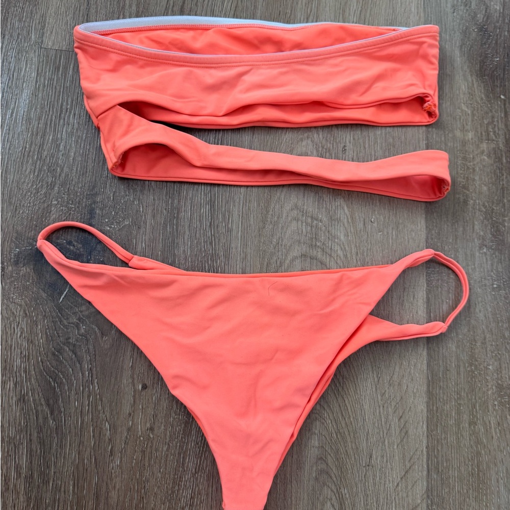 Super Down Orange Bikini Set Small - image 2
